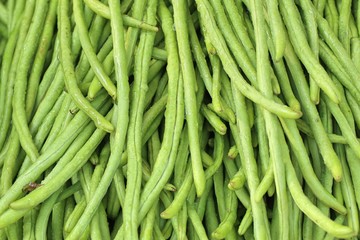 Long beans at market