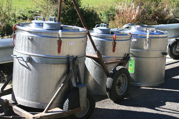 Milchbehälter, Milchtanks, Milchproduktion