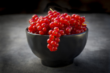 Bowl of red currants
