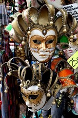 Carnaval masks on sale in Venice, Italy