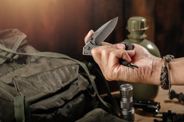 stainless steel pocketknife