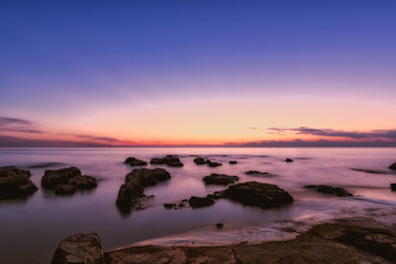 Obraz premium Sunset over Adiatic sea in Croatia