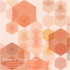 Vector Abstract geometric background. Template brochure design.
