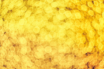 Golden blur light circles bokeh background 