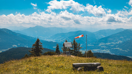 Naklejka premium Beautiful alpine view at Werfenweng - Salzburg - Austria