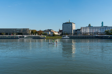 Fototapeta premium Linz Stadt Donau