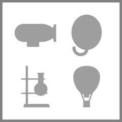 balloon icon. balloons and zeppelin vector icons in balloon set. Use this illustration for balloon works.