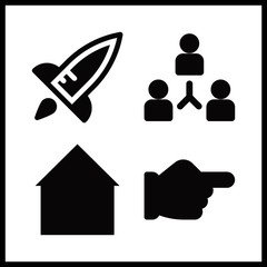 4 success icons set