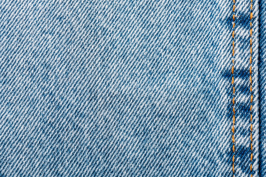 Jeans Pocket Closeup With Denim Texture Details