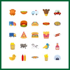 fast icon. taco and horse vector icons in fast set. Use this illustration for fast works.