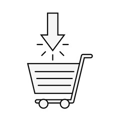 cart market click arrow online shopping