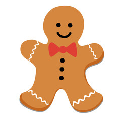 gingerbread gift celebration vector illustration 