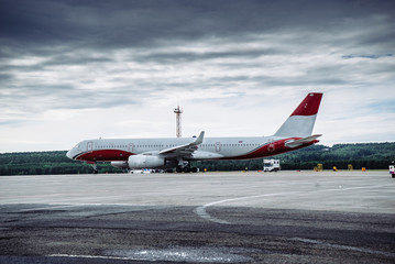 airplane at the airport