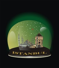 TURKEY - Istanbul - Snow star globe Souvenir 