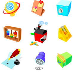 Close-up of a group of objects