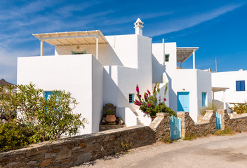 Traditional cycladic architecture in summer day. Serifos island, Greece © vivoo