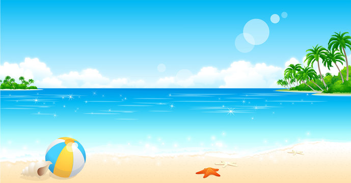 Beach Background Images Clipart