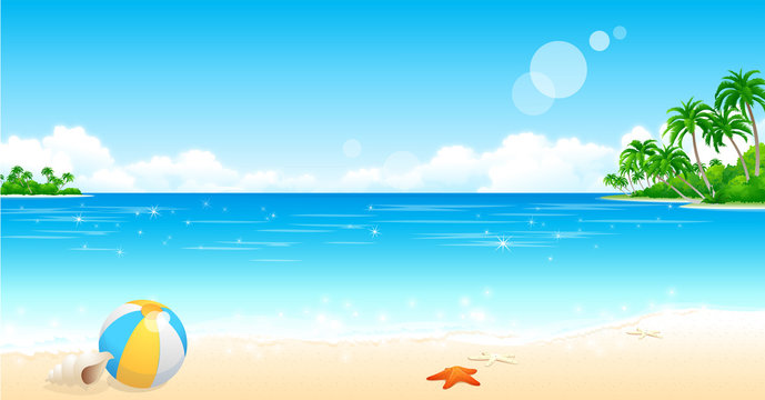 23,513 Beach Background Clipart Images, Stock Photos & Vectors |  Shutterstock