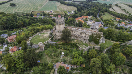 Bolków panorama na zamek i miasto z lotu ptaka © Konrad Kerker