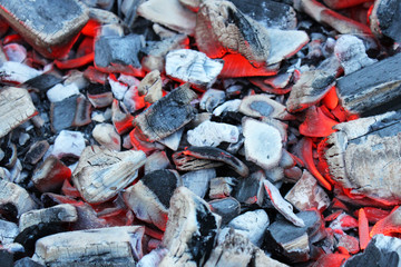 Hot coals