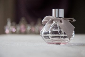 Pink perfume bottle
