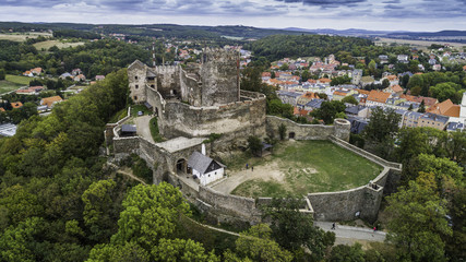 Bolków panorama na zamek i miasto z lotu ptaka © Konrad Kerker