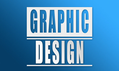 Graphic Design - neat white text written on blue background