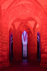 salle des gros piliers Mont Saint Michel