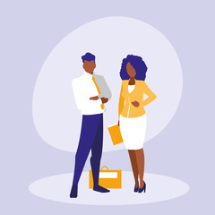 business couple avatar character