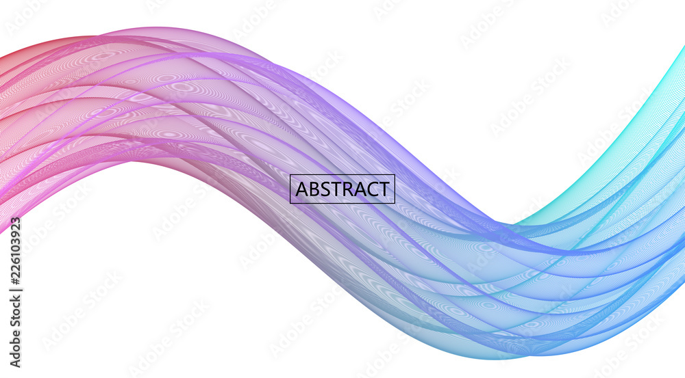 Aufkleber Amplitude Abstract Background with a colored dynamic waves. Abstract soundtrack wave, energy background or digital music beat tracking technology, color visualization vector illustration