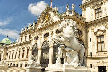 Fototapeta na wymiar Belvedere Palace in Vienna