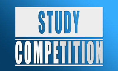 Study Competition - neat white text written on blue background