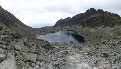Obraz premium Vysne Wahlenbergovo pleso lake in Tatra mountains in Slovakia