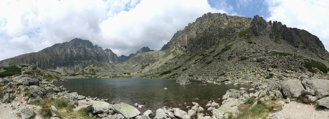 Fototapeta na wymiar Batizovske pleso lake in Tatra mountains in Slovakia