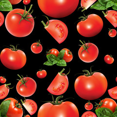 бесшовный фон томаты