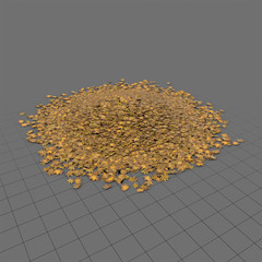 Pile of autumn leaves