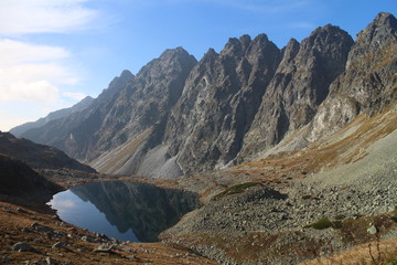 Veľké Hincovo pleso lake under Kôprovský štít peak in Mengusovska dolina valley, High Tatras, Slovakia © dalajlama