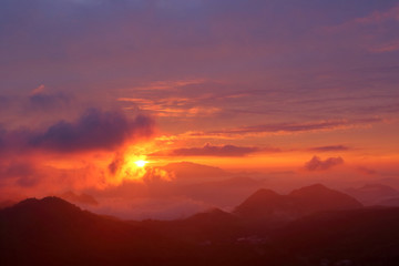 志賀高原の夕暮れ時