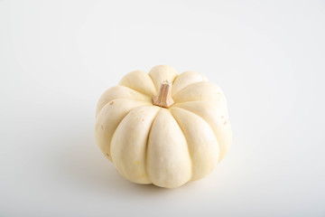 isolated white pumpkin