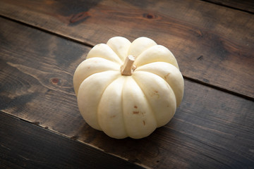 isolated white pumpkin