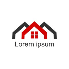 Home Logo Template. Vector Illustrator