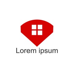 Obraz premium Home Logo Template.The symbol of the company for the construction repair and maintenance of the house. Vector illustration.