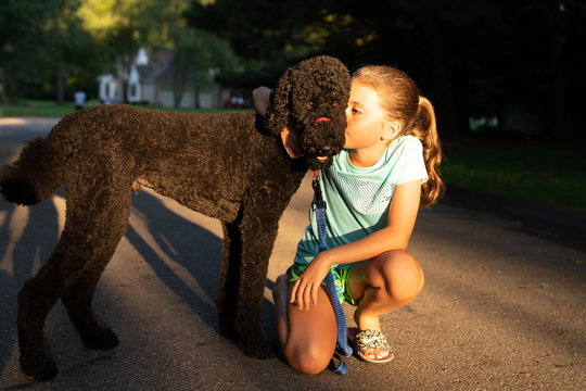 Girl With Poodle