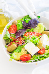 Summer vegetable salad