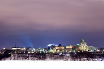Fototapeta premium Beautiful Winter Scene of the City of Ottawa Ontario Canada