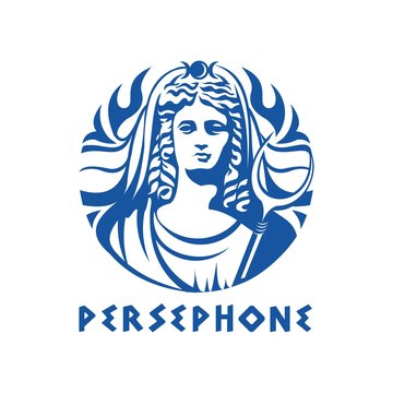 Greek goddess Persephone illustration