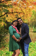 Indian happy Couple Pregnancy shoot