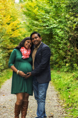 Indian happy Couple Pregnancy shoot