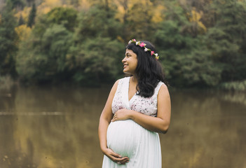 Indian Woman Pregnancy shoot