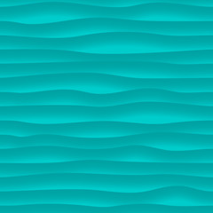 Obraz premium Abstract seamless pattern of wavy lines with shadows in light blue colors